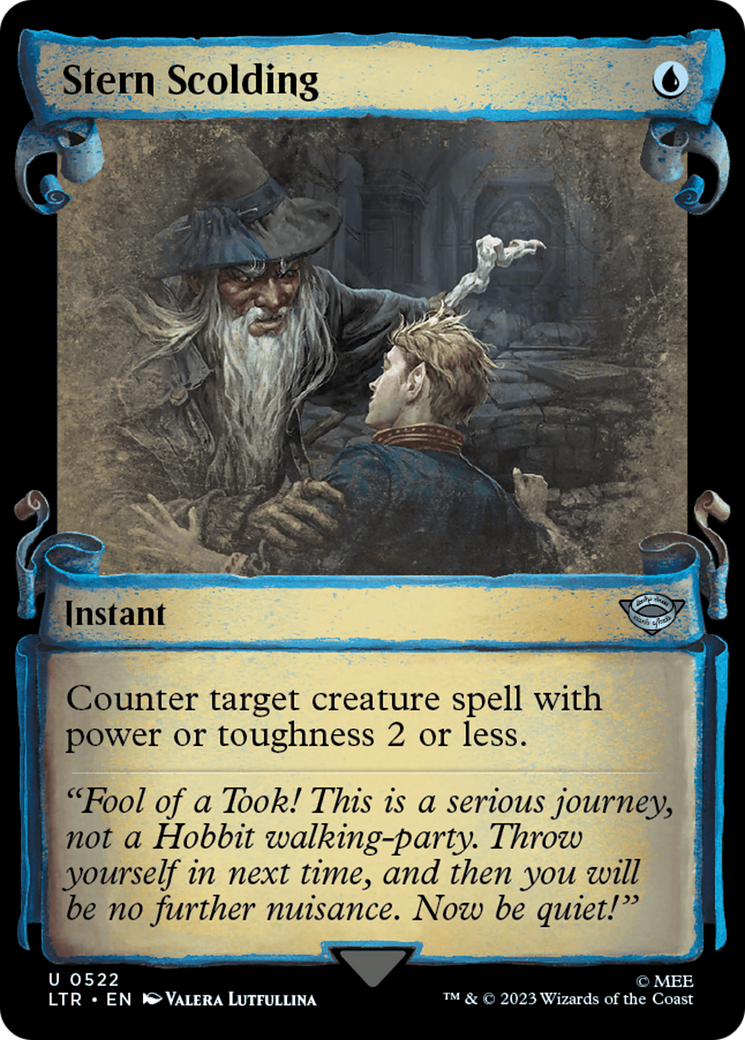 Stern Scolding [The Lord of the Rings: Tales of Middle-Earth Showcase Scrolls] - Trinity Hobby