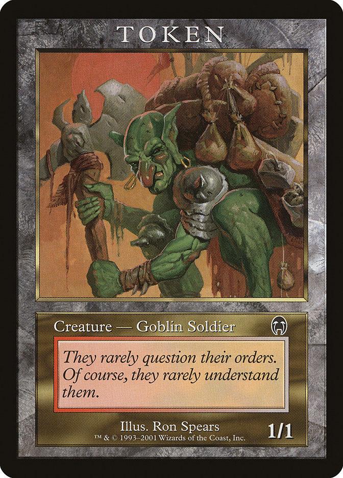 Goblin Soldier Token [Magic Player Rewards 2001] - Trinity Hobby