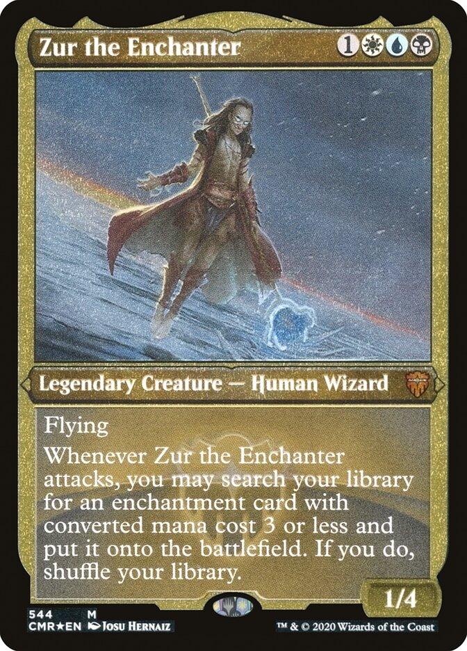 Zur the Enchanter (Etched) [Commander Legends] - Trinity Hobby