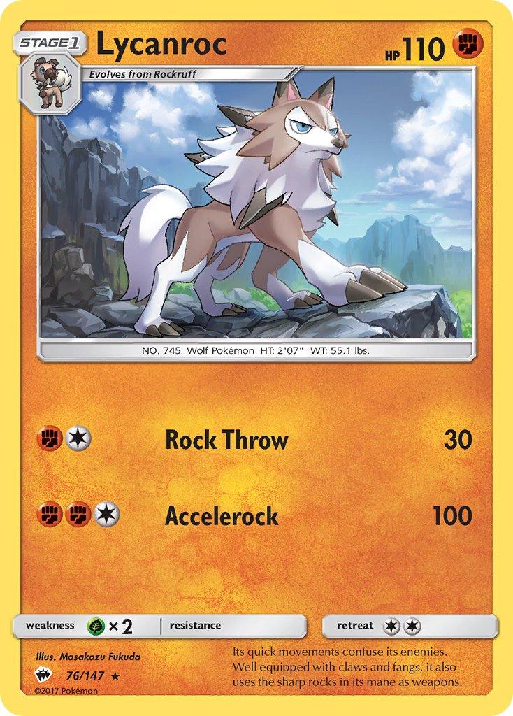 Lycanroc (76/147) (Theme Deck Exclusive) [Sun & Moon: Burning Shadows] - Trinity Hobby