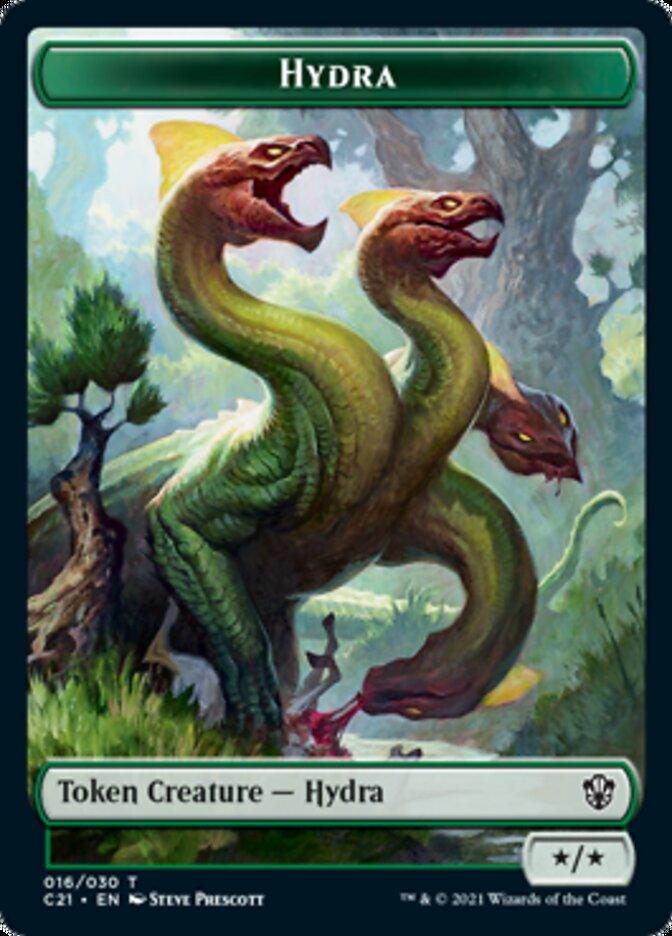 Hydra // Boar Double-Sided Token [Commander 2021 Tokens] - Trinity Hobby