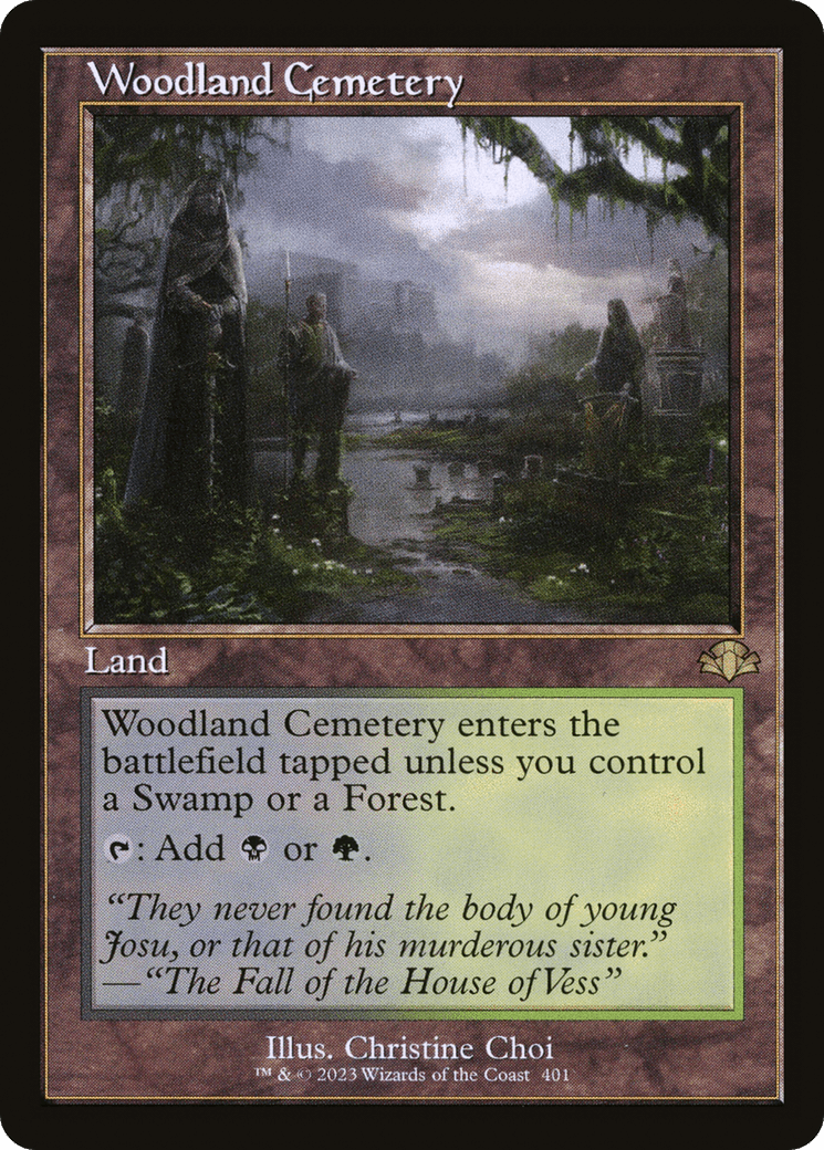 Woodland Cemetery (Retro) [Dominaria Remastered] - Trinity Hobby