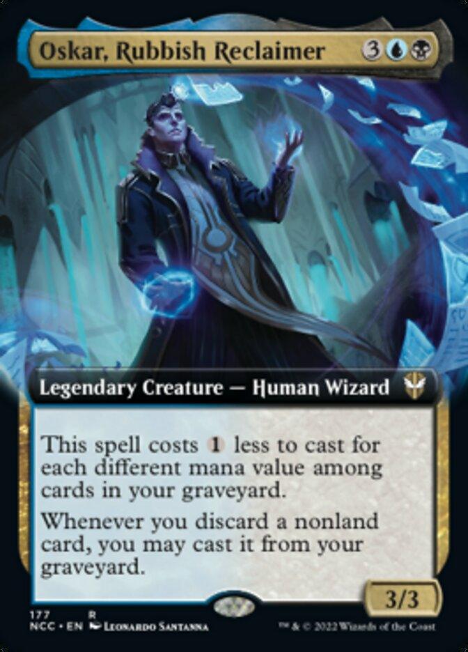 Oskar, Rubbish Reclaimer (Extended Art) [Streets of New Capenna Commander] - Trinity Hobby
