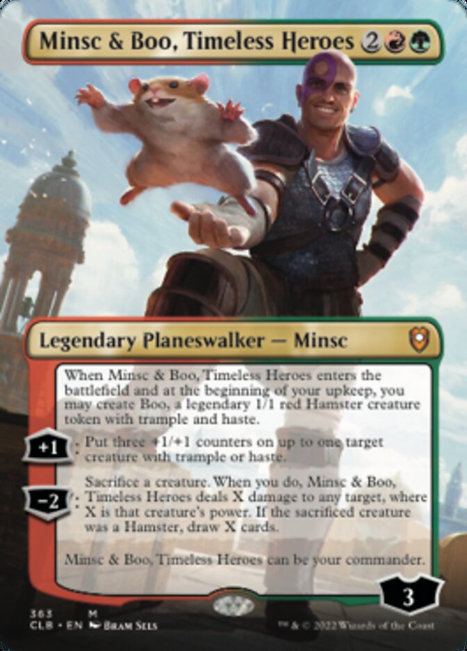 Minsc & Boo, Timeless Heroes (Borderless) [Commander Legends: Battle for Baldur's Gate] - Trinity Hobby