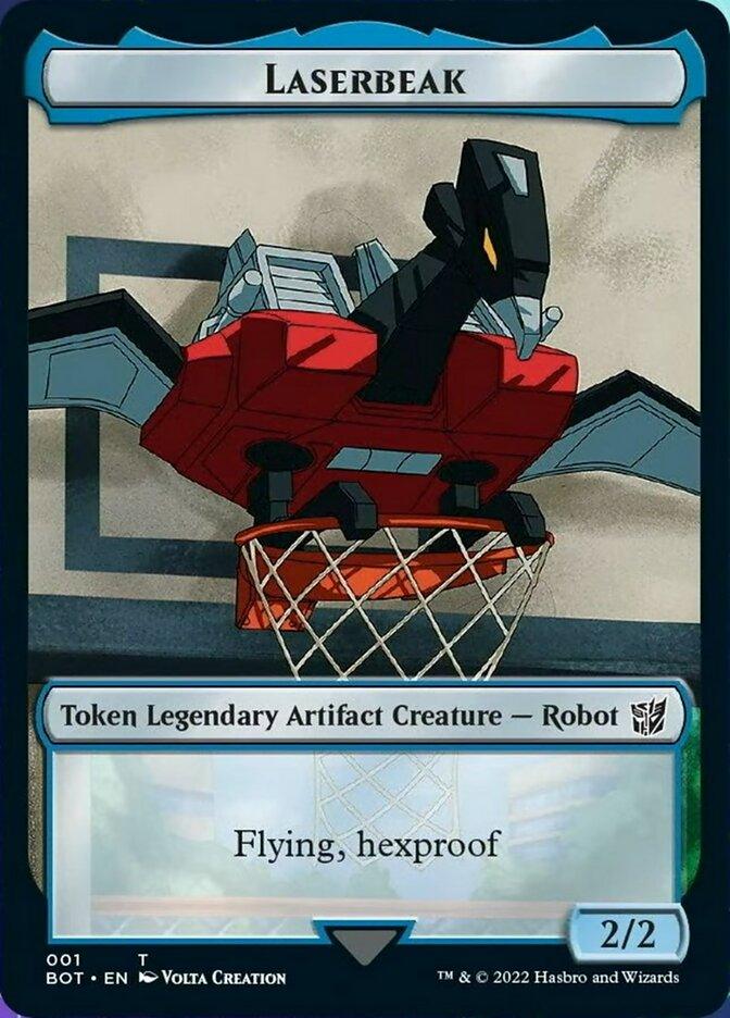 Powerstone // Laserbeak Double-Sided Token [The Brothers' War Tokens] - Trinity Hobby