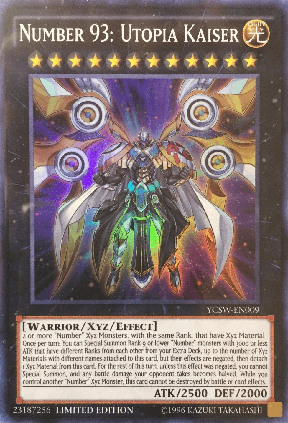 Number 93: Utopia Kaiser [YCSW-EN009] Super Rare - Trinity Hobby