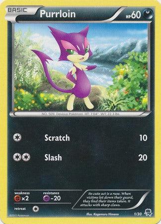 Purrloin (1/30) [Black & White: Trainer Kit - Zoroark] - Trinity Hobby