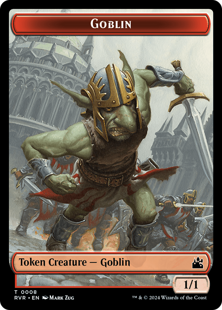 Goblin (0008) // Dragon Double-Sided Token [Ravnica Remastered Tokens] - Trinity Hobby