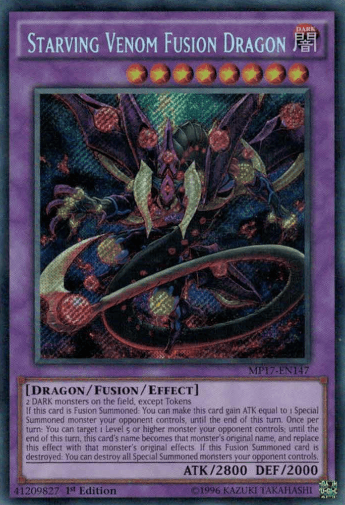 Starving Venom Fusion Dragon [MP17-EN147] Secret Rare - Trinity Hobby