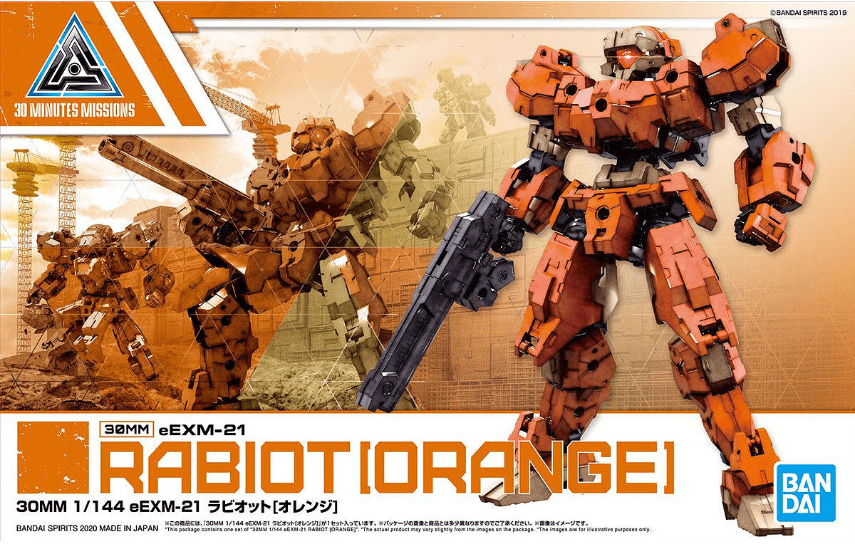 Bandai: 30MM 1/144 eEXM-21 RABIOT [ORANGE] - Trinity Hobby