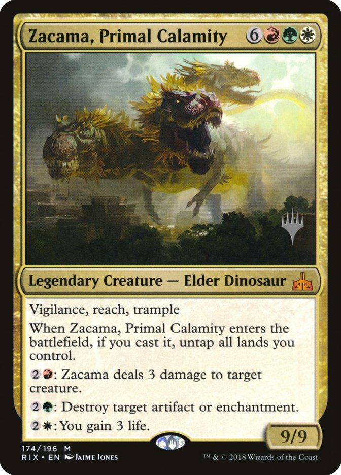 Zacama, Primal Calamity (Promo Pack) [Rivals of Ixalan Promos] - Trinity Hobby