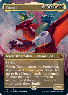 Tiamat (Borderless Alternate Art) [Dungeons & Dragons: Adventures in the Forgotten Realms] - Trinity Hobby