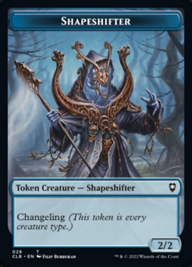 Shapeshifter (024) // Shapeshifter (028) Double-Sided Token [Commander Legends: Battle for Baldur's Gate Tokens] - Trinity Hobby