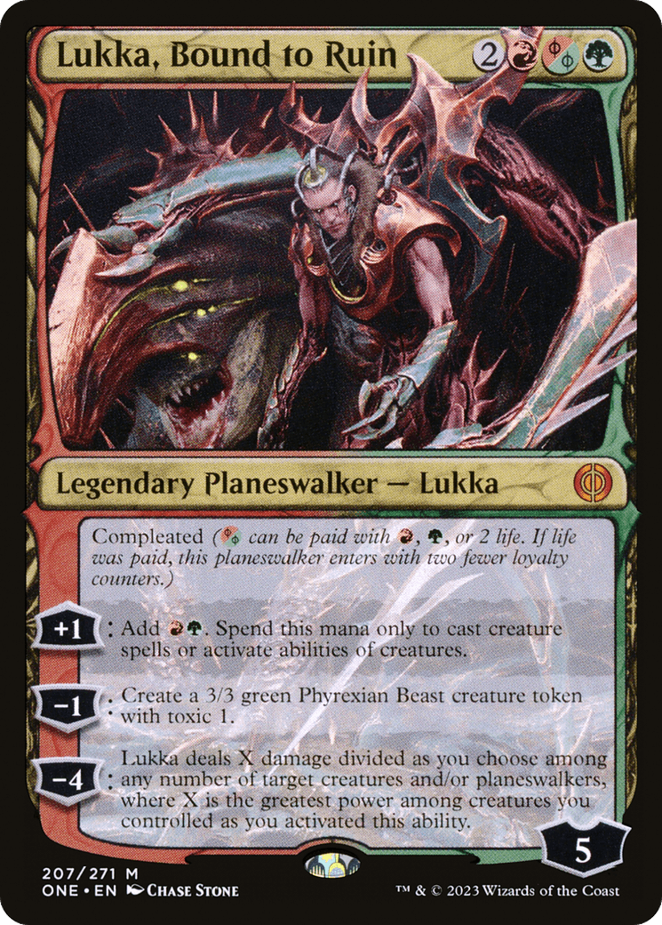 Lukka, Bound to Ruin [Phyrexia: All Will Be One] - Trinity Hobby