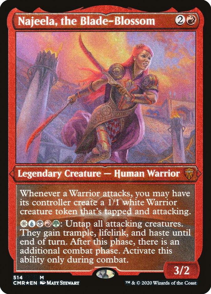 Najeela, the Blade-Blossom (Etched) [Commander Legends] - Trinity Hobby