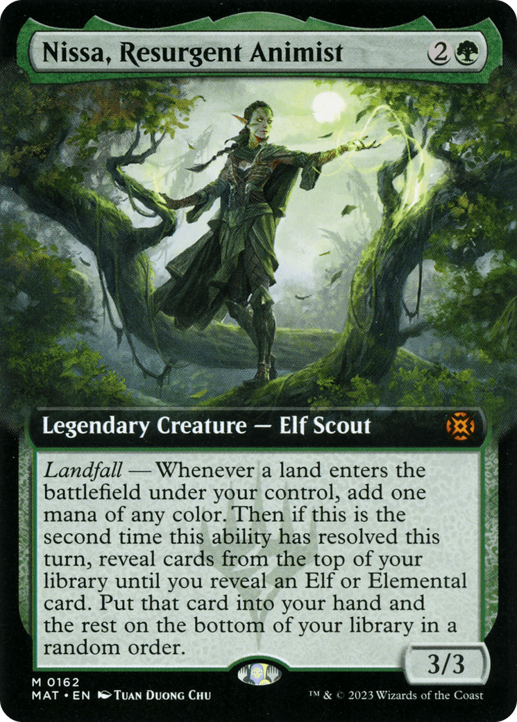 Nissa, Resurgent Animist (Extended Art) [March of the Machine: The Aftermath] - Trinity Hobby