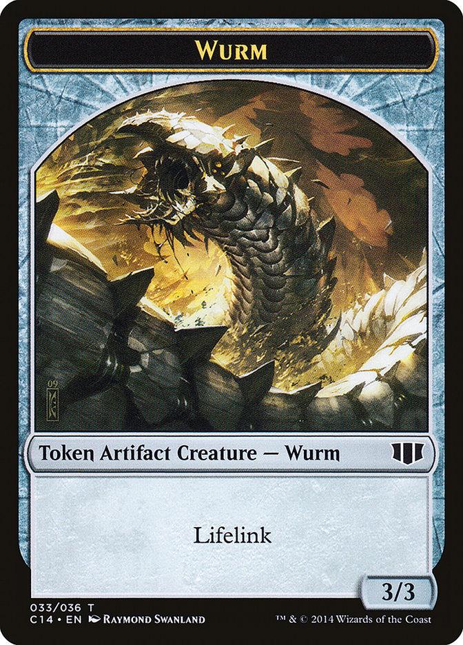 Wurm (033/036) // Goat Double-Sided Token [Commander 2014 Tokens] - Trinity Hobby