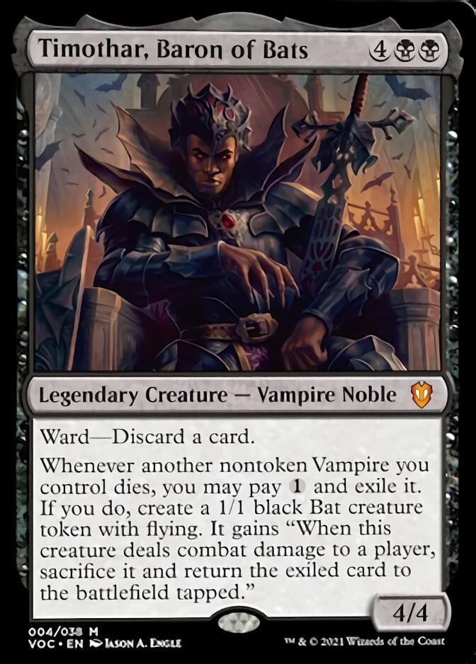 Timothar, Baron of Bats [Innistrad: Crimson Vow Commander] - Trinity Hobby