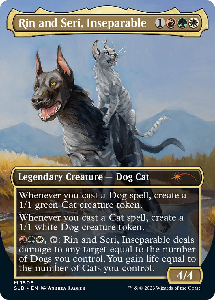 Rin and Seri, Inseparable (1508) // Rin and Seri, Inseparable [Secret Lair Commander Deck: Raining Cats and Dogs] - Trinity Hobby