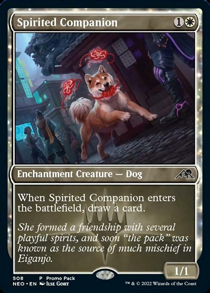 Spirited Companion (Promo Pack) [Kamigawa: Neon Dynasty Promos] - Trinity Hobby