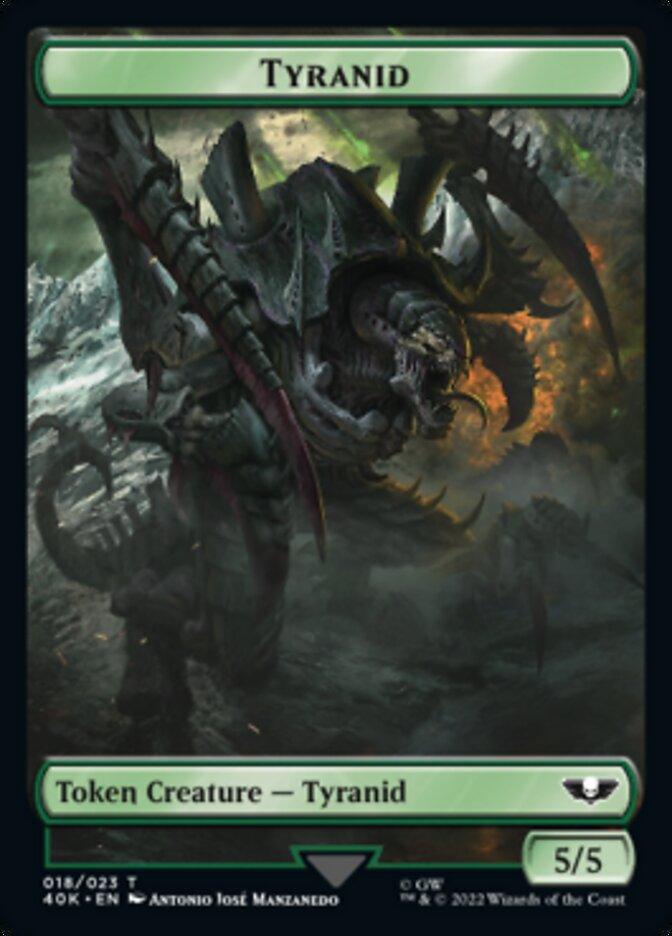 Tyranid (017) // Tyranid (018) Double-Sided Token (Surge Foil) [Warhammer 40,000 Tokens] - Trinity Hobby