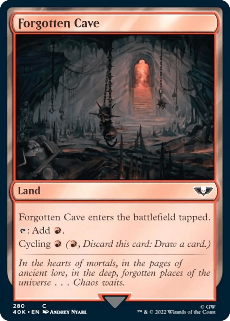 Forgotten Cave (Surge Foil) [Warhammer 40,000] - Trinity Hobby