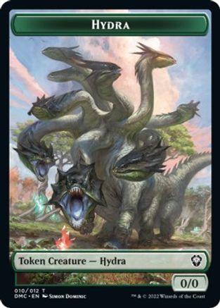 Snake // Hydra Double-Sided Token [Dominaria United Commander Tokens] - Trinity Hobby