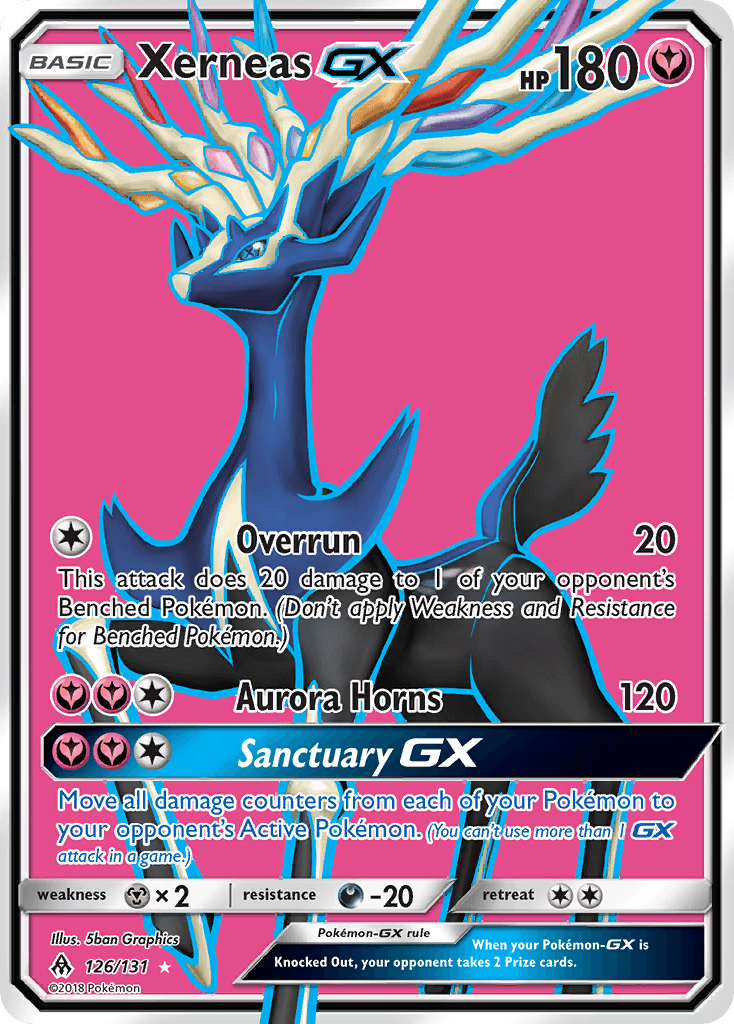 Xerneas GX (126/131) [Sun & Moon: Forbidden Light] - Trinity Hobby