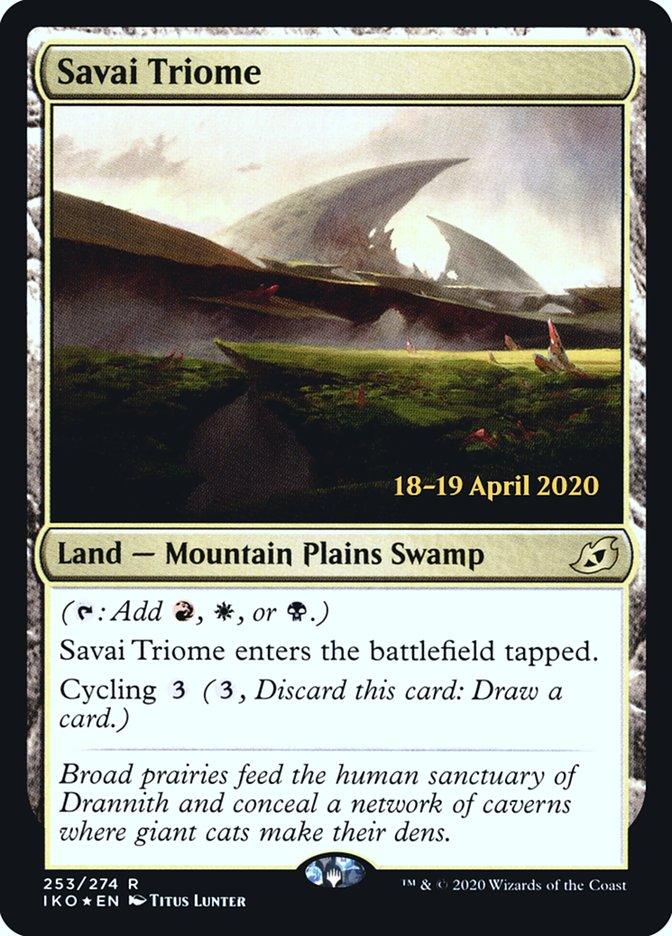 Savai Triome [Ikoria: Lair of Behemoths Prerelease Promos] - Trinity Hobby