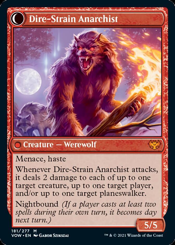 Volatile Arsonist // Dire-Strain Anarchist [Innistrad: Crimson Vow] - Trinity Hobby