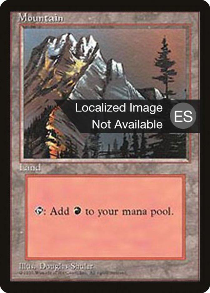 Mountain (A) [Fourth Edition (Foreign Black Border)] - Trinity Hobby
