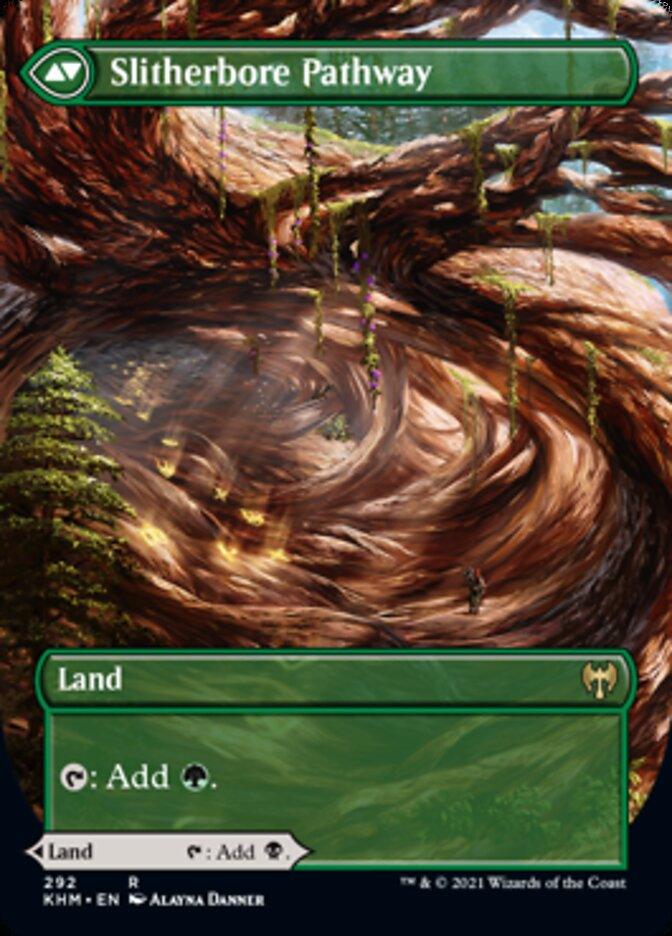 Darkbore Pathway // Slitherbore Pathway (Borderless Alternate Art) [Kaldheim] - Trinity Hobby