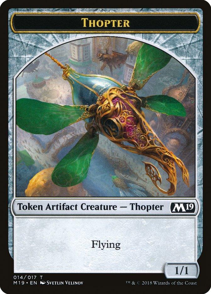 Zombie // Thopter Double-Sided Token (Game Night) [Core Set 2019 Tokens] - Trinity Hobby