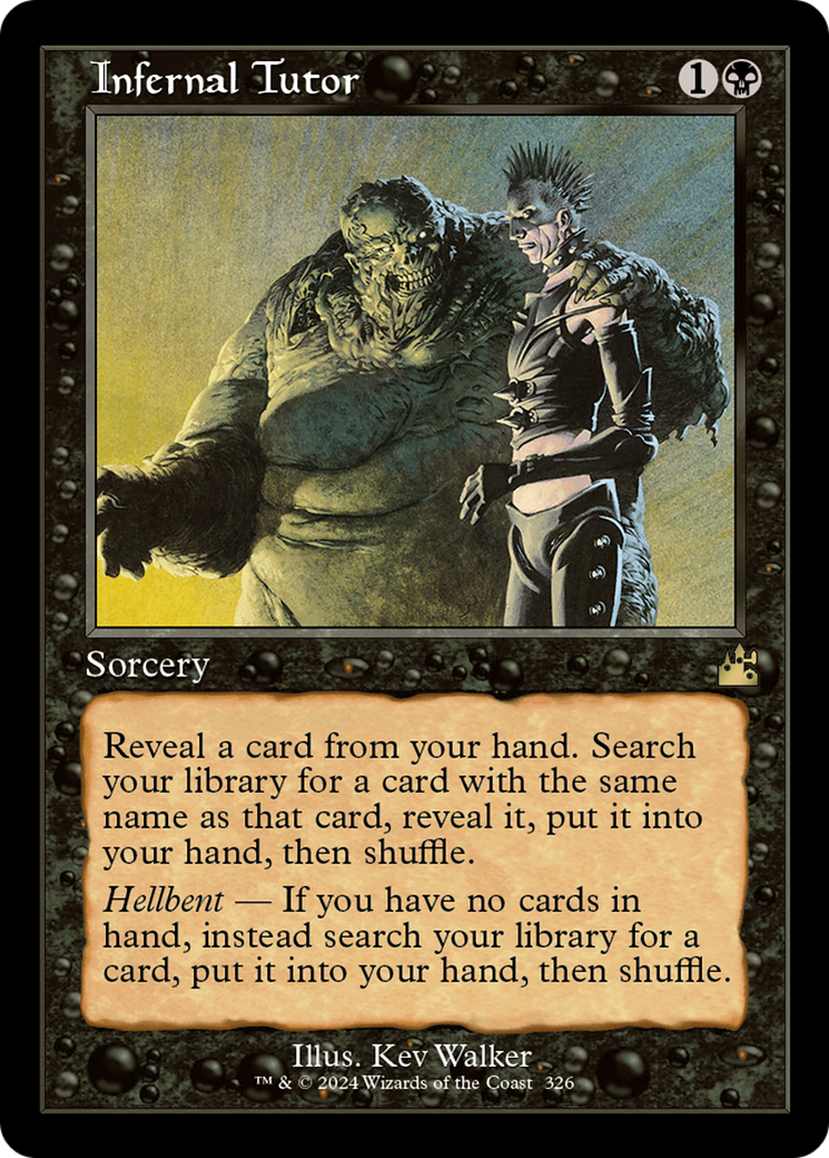 Infernal Tutor (Retro Frame) [Ravnica Remastered] - Trinity Hobby