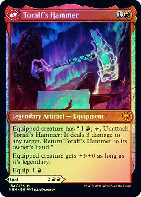 Toralf, God of Fury // Toralf's Hammer [Kaldheim Prerelease Promos] - Trinity Hobby