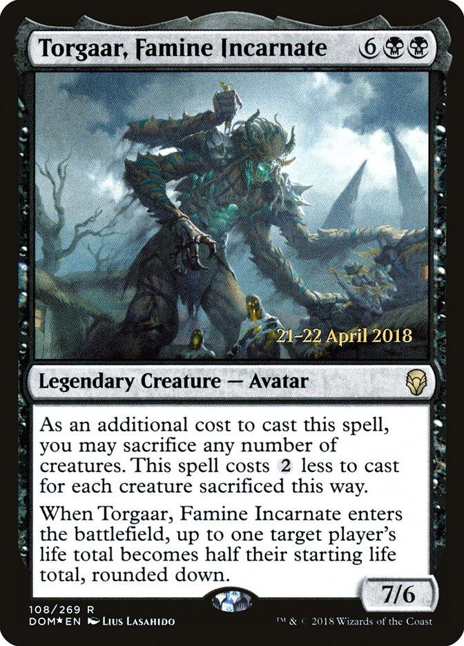 Torgaar, Famine Incarnate [Dominaria Prerelease Promos] - Trinity Hobby