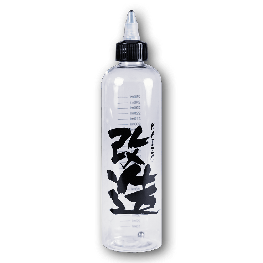 Kaizo PET Plastic Transparent Bottle 250ml (Gradation + Mixing Bead) - Trinity Hobby