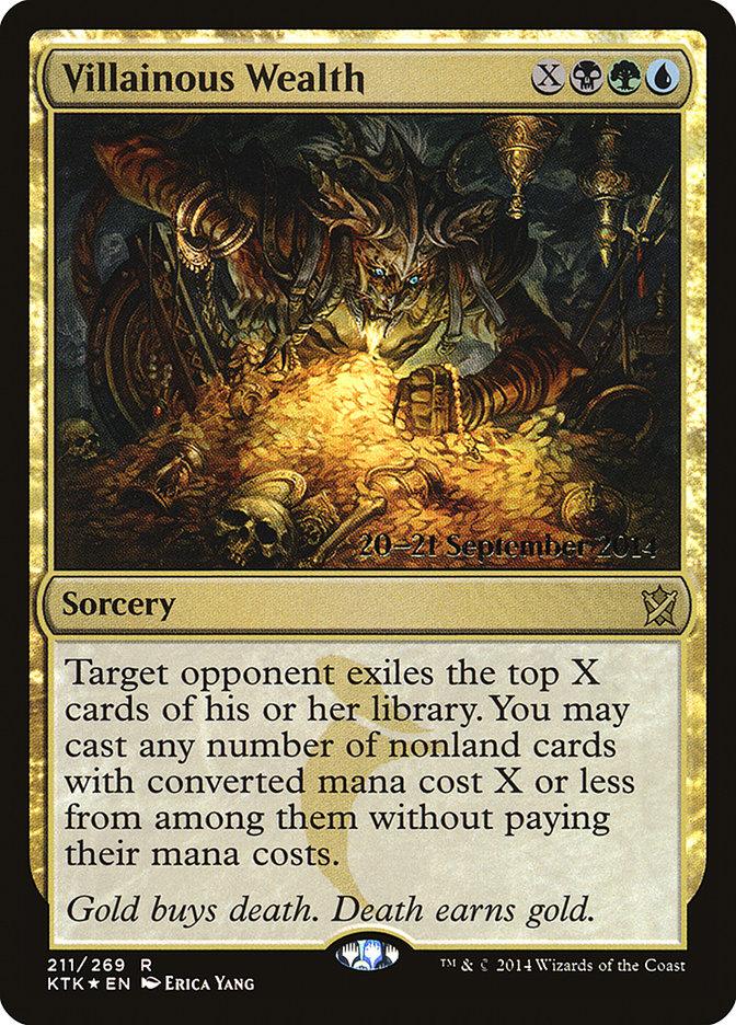 Villainous Wealth [Khans of Tarkir Prerelease Promos] - Trinity Hobby