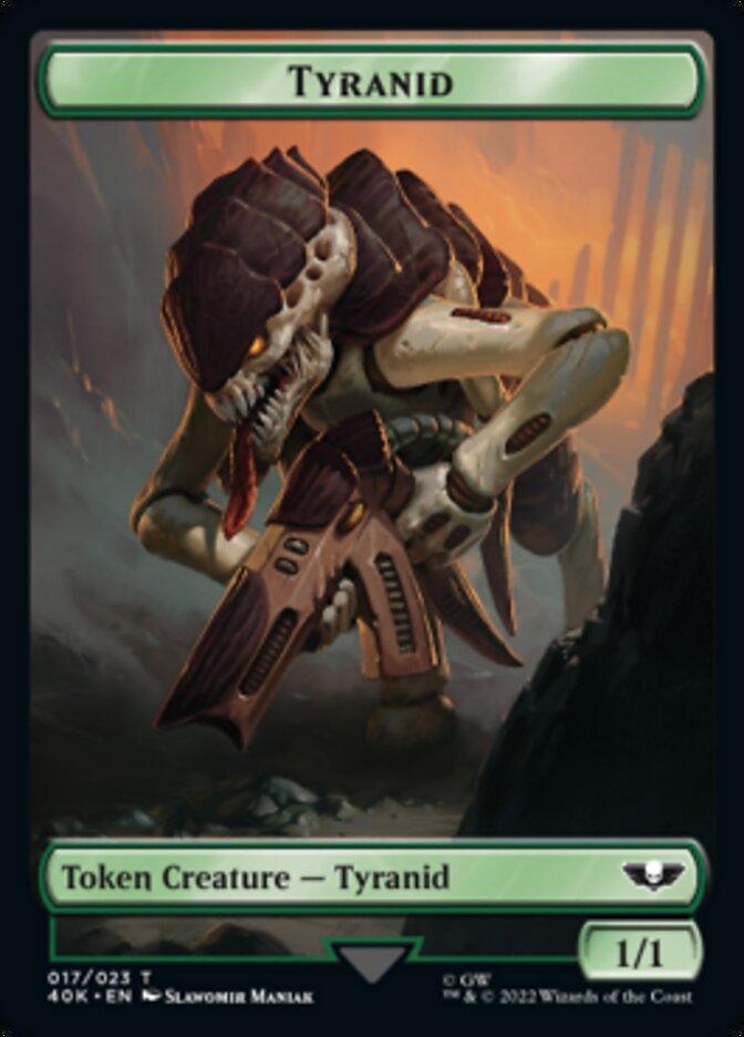 Tyranid (017) // Tyranid (018) Double-Sided Token (Surge Foil) [Warhammer 40,000 Tokens] - Trinity Hobby