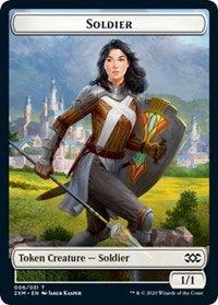 Soldier // Squirrel Double-Sided Token [Double Masters Tokens] - Trinity Hobby