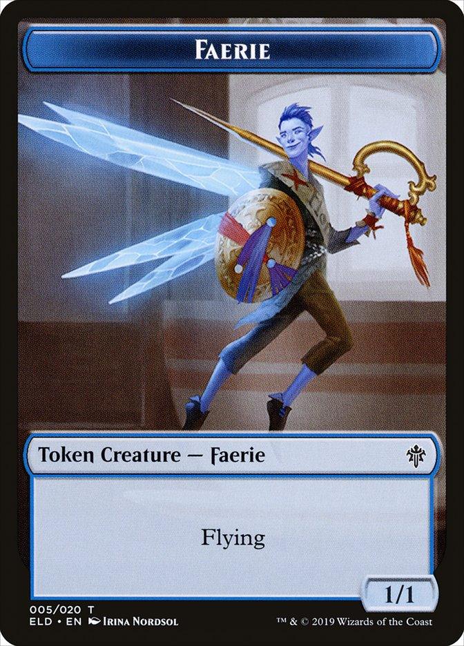Faerie Token [Throne of Eldraine Tokens] - Trinity Hobby