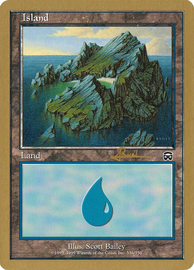 Island (ar336a) (Antoine Ruel) [World Championship Decks 2001] - Trinity Hobby