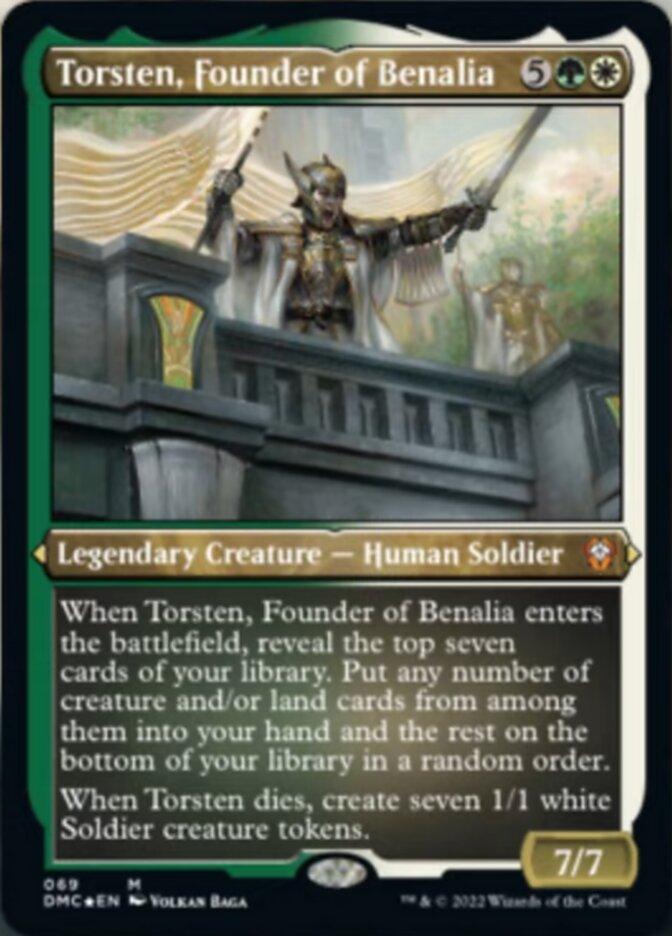 Torsten, Founder of Benalia (Foil Etched) [Dominaria United Commander] - Trinity Hobby