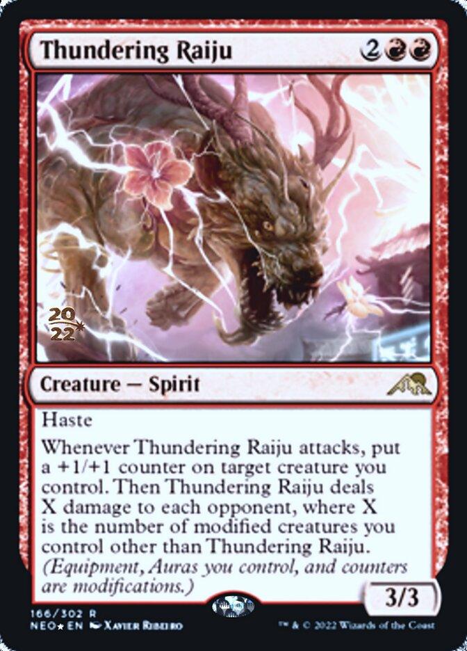 Thundering Raiju [Kamigawa: Neon Dynasty Prerelease Promos] - Trinity Hobby