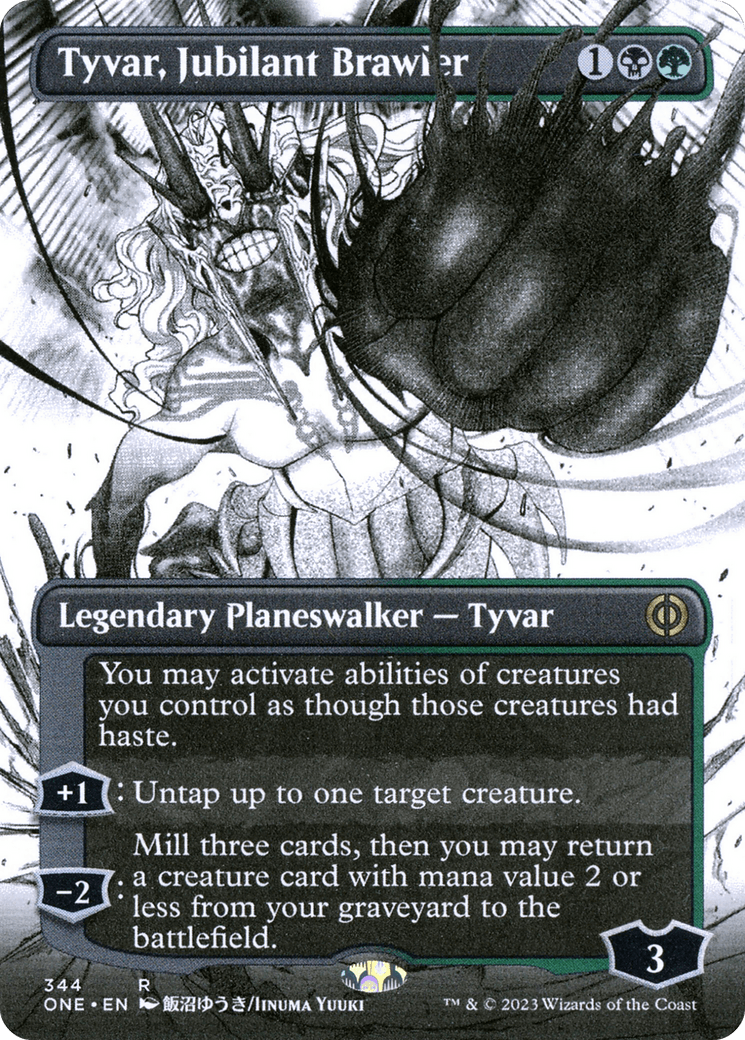 Tyvar, Jubilant Brawler (Borderless Manga) [Phyrexia: All Will Be One] - Trinity Hobby