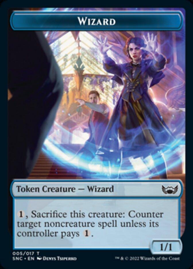 Treasure (013) // Wizard Double-Sided Token [Streets of New Capenna Tokens] - Trinity Hobby