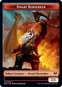 Dwarf Berserker // Angel Warrior Double-Sided Token [Kaldheim Tokens] - Trinity Hobby