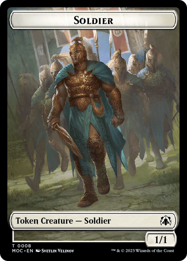 Vampire Knight // Soldier Double-Sided Token [March of the Machine Commander Tokens] - Trinity Hobby