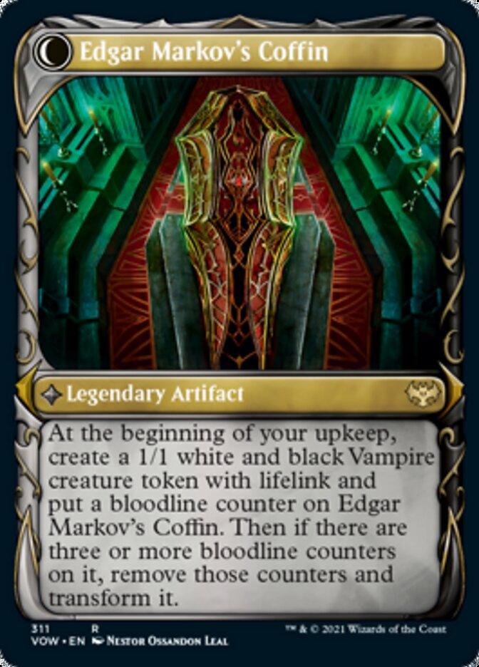 Edgar, Charmed Groom // Edgar Markov's Coffin (Showcase Fang Frame) [Innistrad: Crimson Vow] - Trinity Hobby