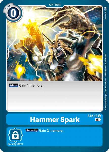 Hammer Spark [ST2-13] (Alternative Art) [Starter Deck: Ulforce Veedramon]Digimon Trading Card Game